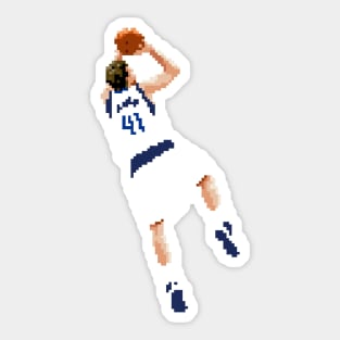 Dirk Nowitzki Pixel Fadeaway Sticker